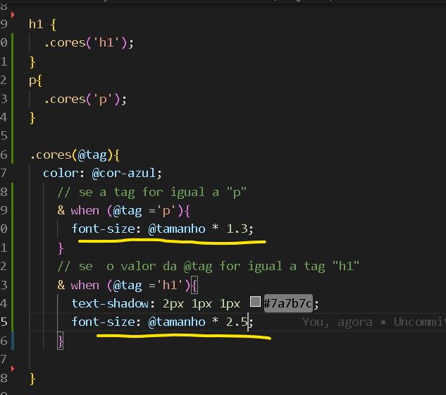 print da tela do VScode, usando Math que está fazendo a multiplicação