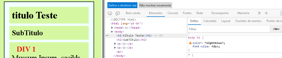 print da página, como fica usando a aspas, não irá funcionar.