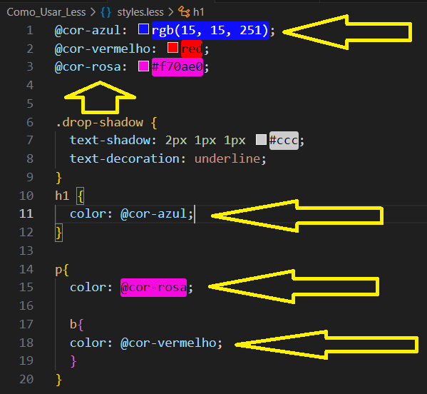 print da tela do VScode mostrando as variáveis